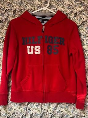 Red Tommy Hilfiger Hoodie